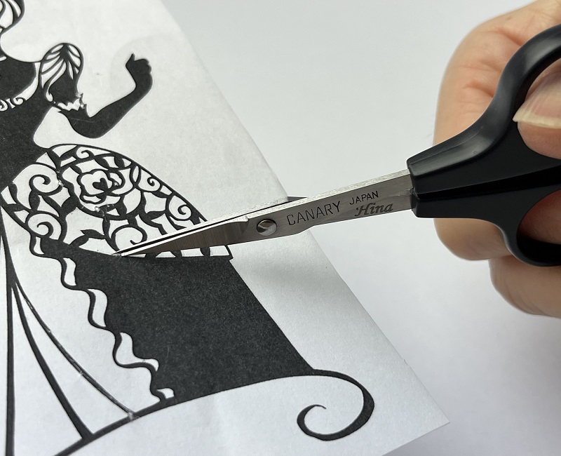 蒼山日菜 hina aoyama オリジナル切り絵ハサミ - 切り絵 